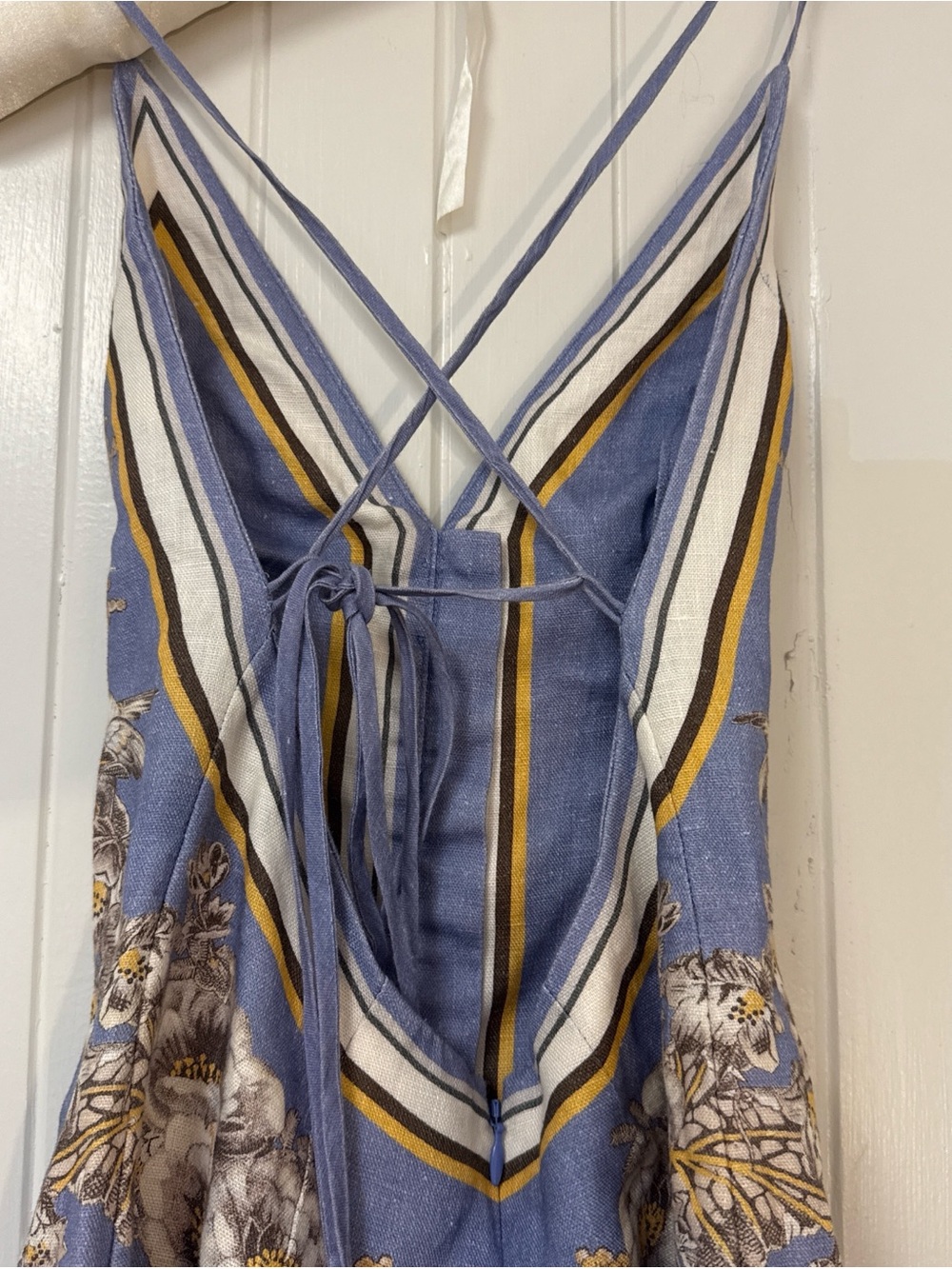 Zimmermann Ottie Dress in Blue Flora - Picture 4 of 7